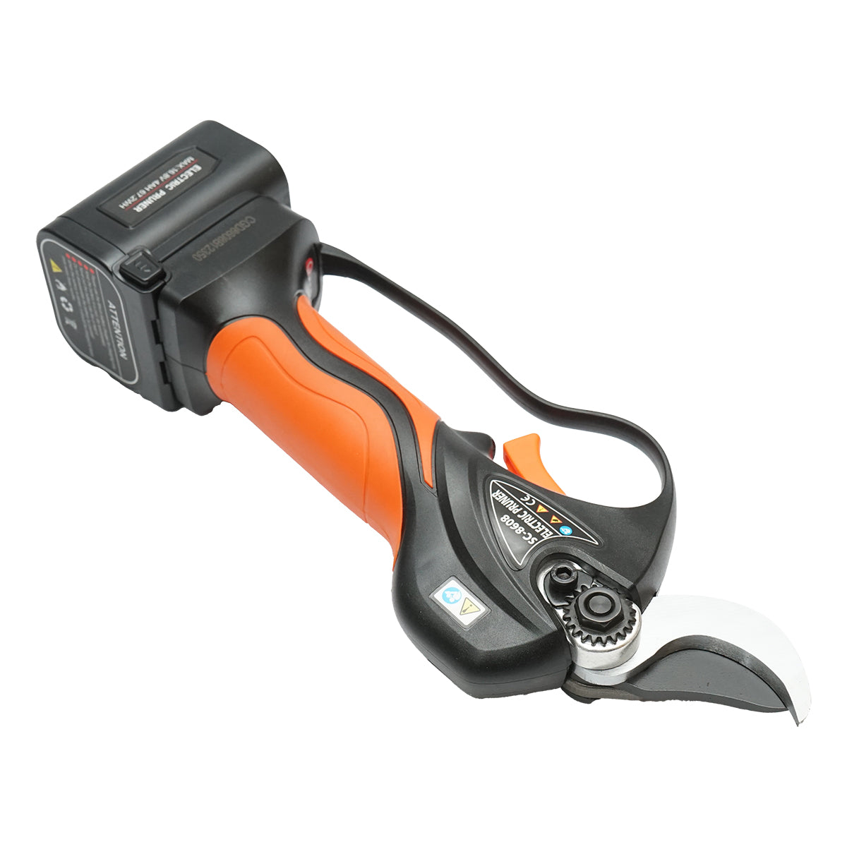 Elektromos kerti olló, metszőolló 900W 2 Li-ion akkumulátorral 16,8V, átmérő 0-32mm