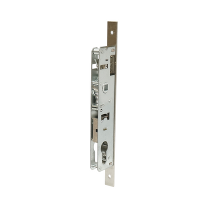 Beépített ajtózár nyelvvel 38x174mm, előlap 16x240mm, szatén nikkel, csavarok mellékelve