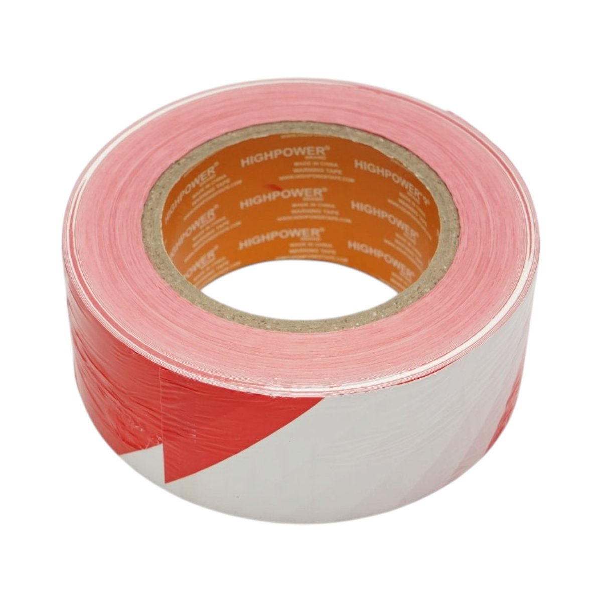 Elhatárolási és jelzőszalag 50mm x 300m piros-fehér PE HighPower