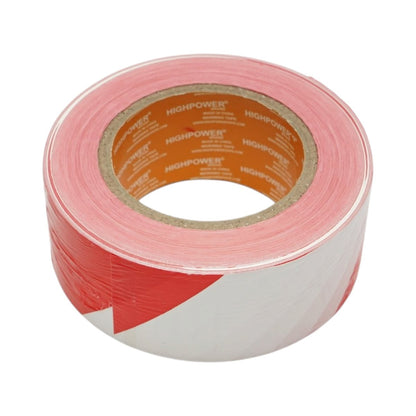Elhatárolási és jelzőszalag 50mm x 300m piros-fehér PE HighPower