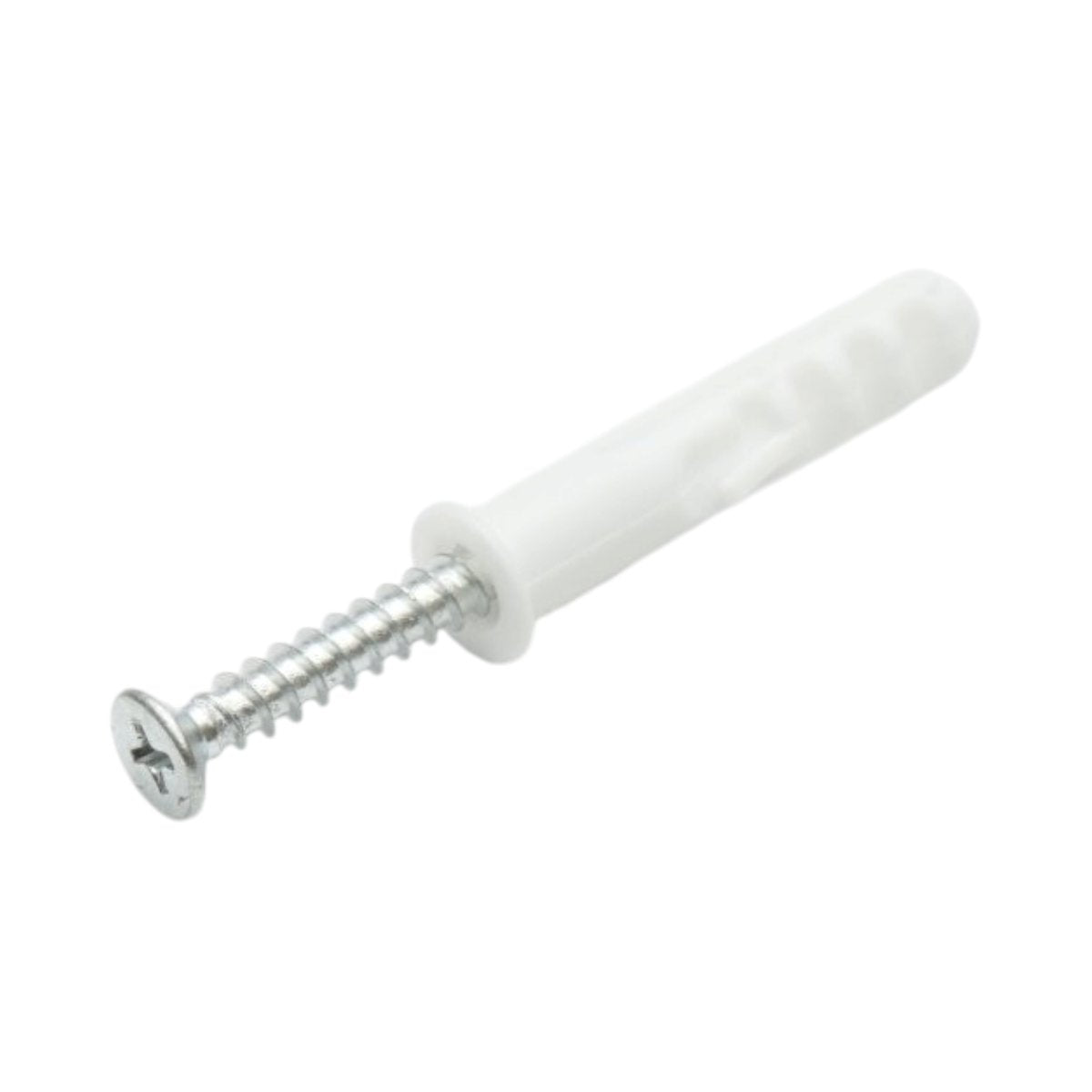 Univerzális műanyag dübel, tipli szett fehér 8x40mm csavarral 5x40mm 50 db/szett