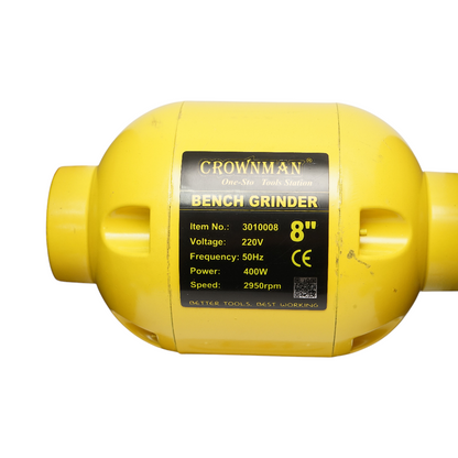 Padcsiszoló 400W, 220V, 200x20x16mm csiszolókorong, 2950rpm Crownman