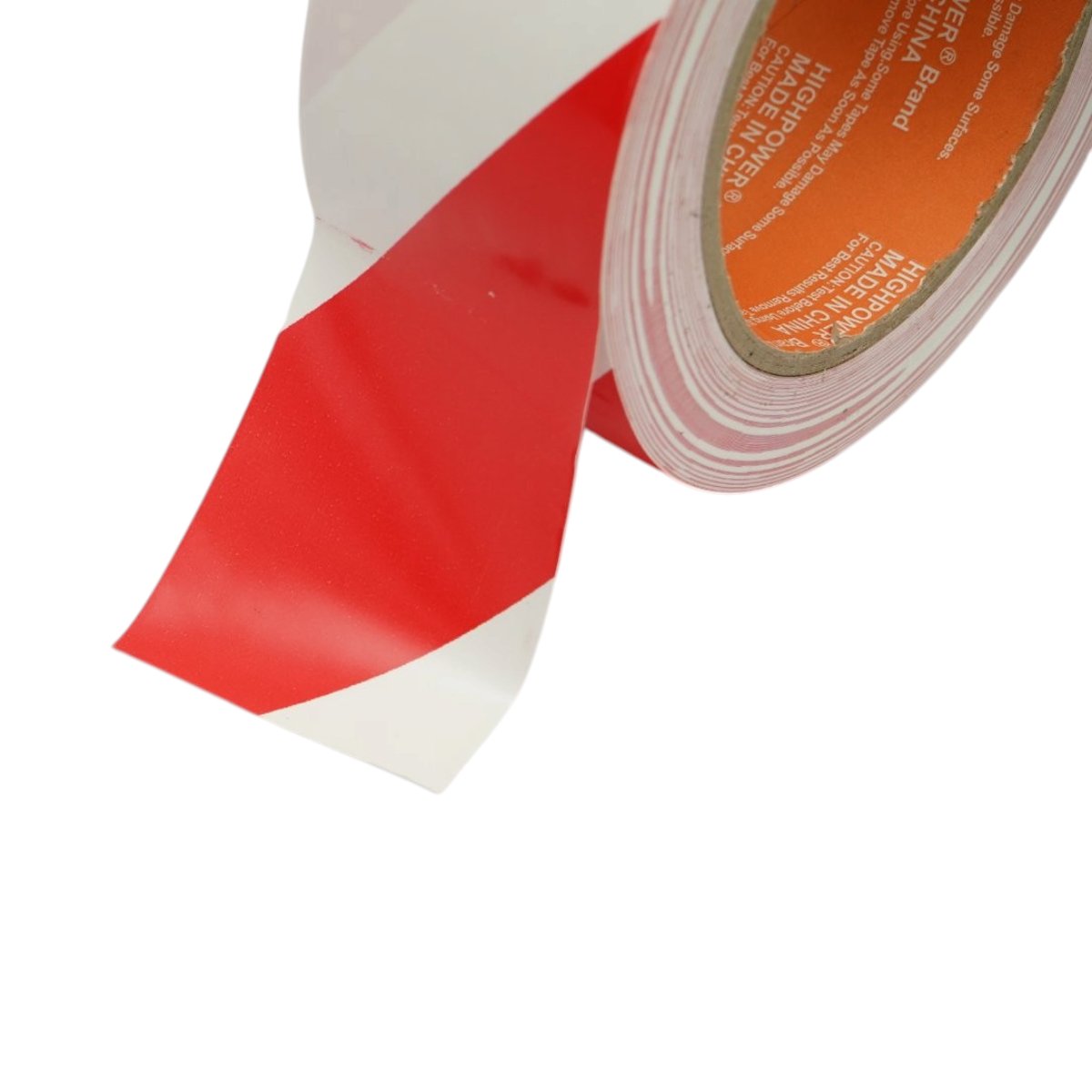 HighPower PVC figyelmeztető és jelölő szalag piros-fehér 48mm x 33m