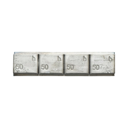 Öntapadós ólom ellensúlyok kerékegyensúlyozáshoz teherautók, gépek, buszok számára Pb 50g (50gx4 db) 20 szalag/doboz Breckner Germany