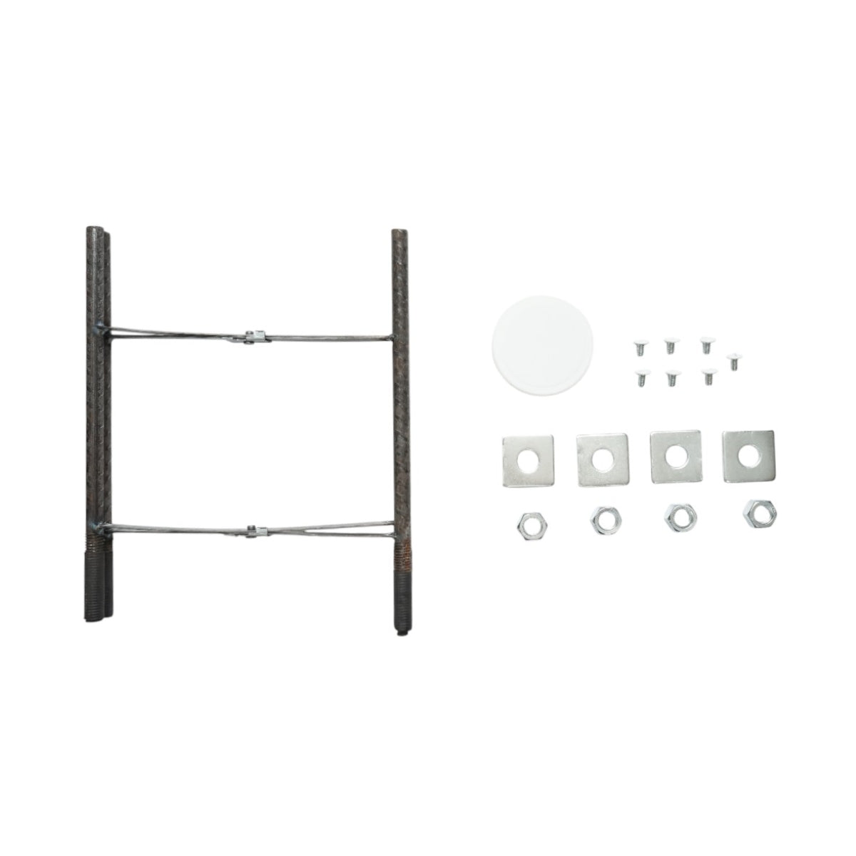 3m-es acél világítóoszlop beton szerelőkarimával Breckner Germany