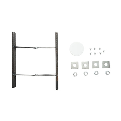 3m-es acél világítóoszlop beton szerelőkarimával Breckner Germany