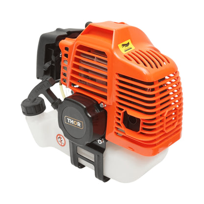 3,4 LE (2,5 kW) benzines fűkasza, 2T 43 cm3 motor, 7500 fordulat/perc, THOR tartozékkészlet tartozékkal.