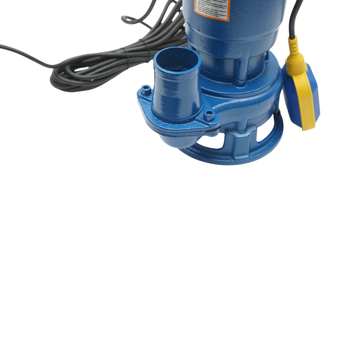 Szennyezett vízszivattyú, merülő vízelvezető úszóval és darálóval 750 W, 220 V, áramlási sebesség 300 l/perc, H10 m WQDS15-8-0,75F Breckner Germany Szivattyú