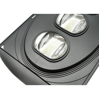 Napelemes LED-es közvilágítási lámpa 150W, 6500K, IP65, napelemmel, mozgásérzékelővel és oszlopra szerelhető Breckner Germany