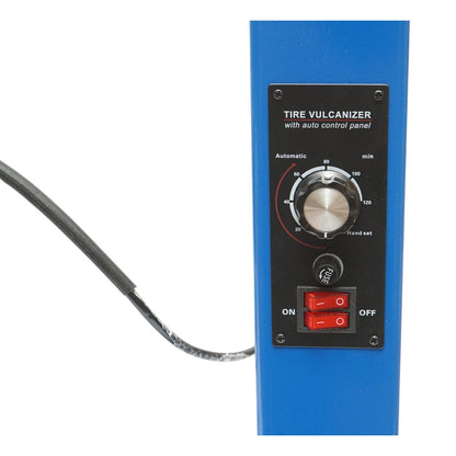 Elektromos gumiabroncs vulkanizáló készülék meleg vulkanizáláshoz 2x500W, 220V, 8 alumínium adapter, 0-120 perces időzítő THOR