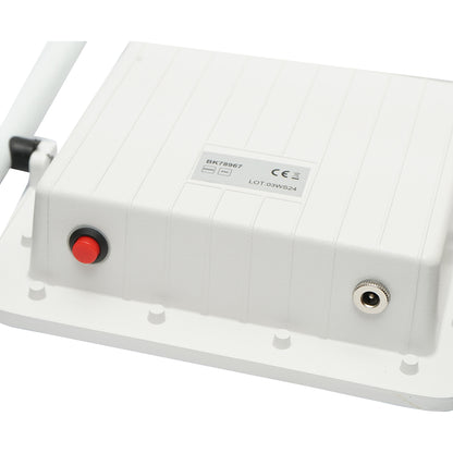 Hordozható LED munkalámpa 60W, 6500K, újratölthető akkumulátorral és IP65 IP65 állványkerettel