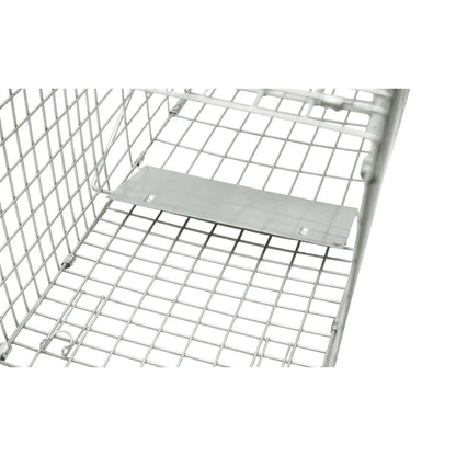 Robusztus fém ketrec csapda vadállatok befogására 66x25x25cm