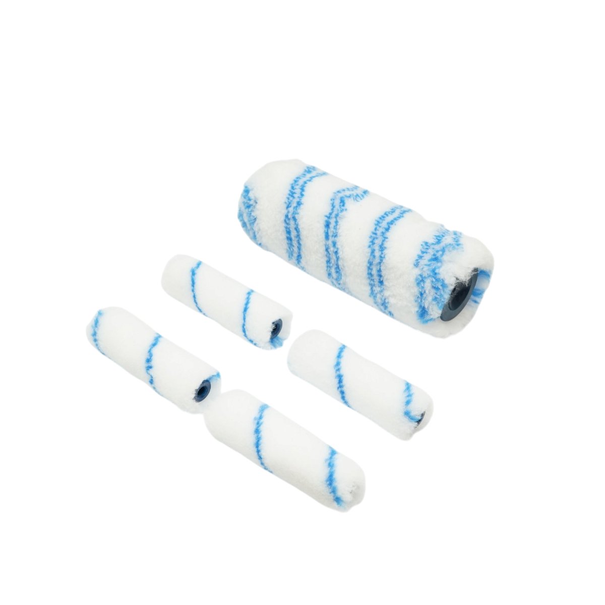 Festés és meszelés szett poliészter ecsetekkel 10cm, 18cm, 2 ecset, spatula, keverő, festéktálca, rács, védőfólia, maszkolószalag 15 részes Breckner Germany