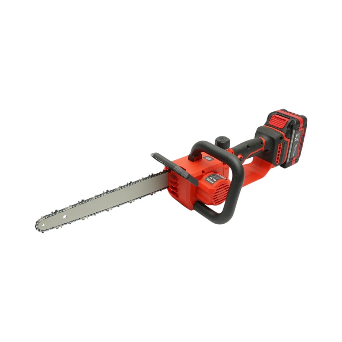 Mini elektromos láncfűrész 800W 2 db 21V, 4Ah Li-ion akkumulátorral, Brushless, 12 inch (300mm) lánc, 260mm vágási kapacitás, LED digitális kijelző Breckner Germany