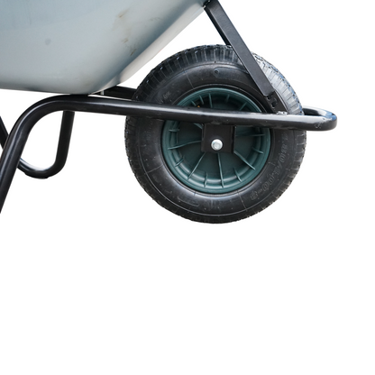 Fém talicska 100L pneumatikus kerékkel 400/8 és horganyzott tál 895x642x298mm Thor