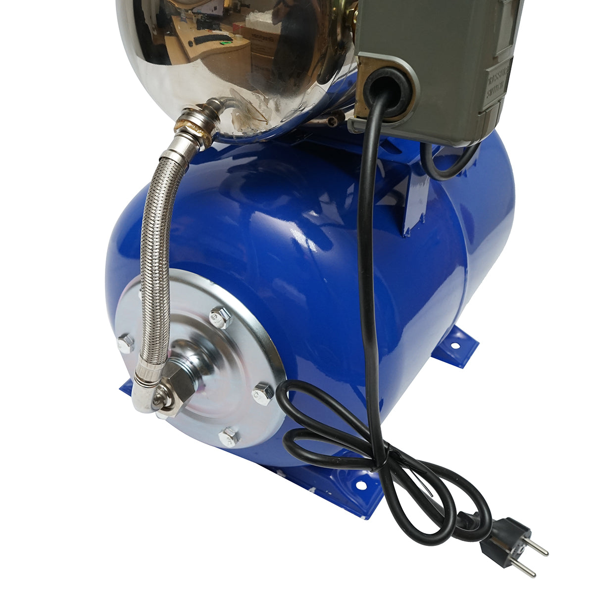 Víznyomásfokozó, hidrofor, 550W 220V, áramlás 45 L/min, H35m, tartály 24L, fordulatszám 2850 r/min AUTOJS80S Breckner Germany