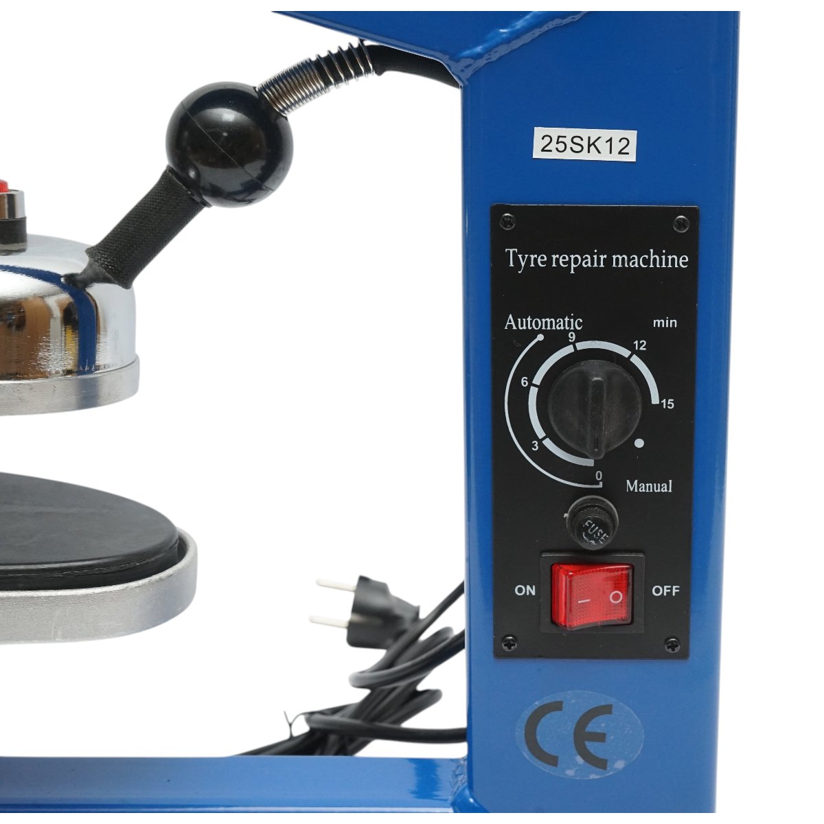 Elektromos meleg vulkanizálási készülék gumiabroncsokhoz 500W, 220V, automata/kézi üzemmód, szabályozható hőmérséklet 120-195°C THOR