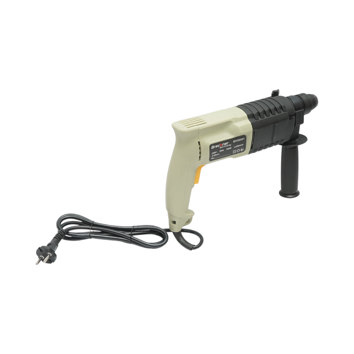 Ütőfúrógép 650W, 220V, SDS Plus tokmány, 20mm fúrás, 850 r/min fordulatszám Breckner Germany