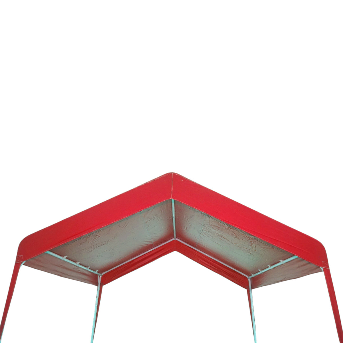 Rendezvénysátor pavilon kert 3x3m piros, vízálló tető 2 lejtésű, Breckner Germany galvanizált acélszerkezet