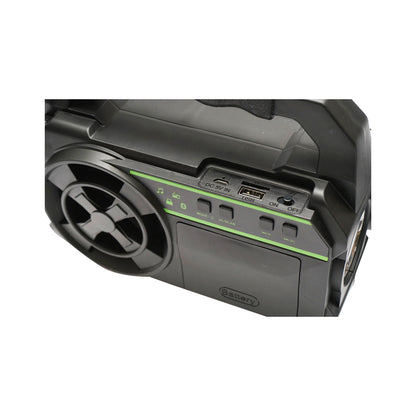 Hordozható LED világító készlet 3 izzóval / reflektorral, napelemes FM rádióval és 4500 mAhH akkumulátorral halászathoz kempingezéshez GD-8081FM