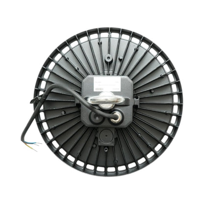 Ipari LED High-Bay lámpa 150W, 220V, 5000K, 22500lm, mikrohullámú mozgásérzékelővel csarnokokhoz, raktárakhoz 265x86mm Breckner Germany