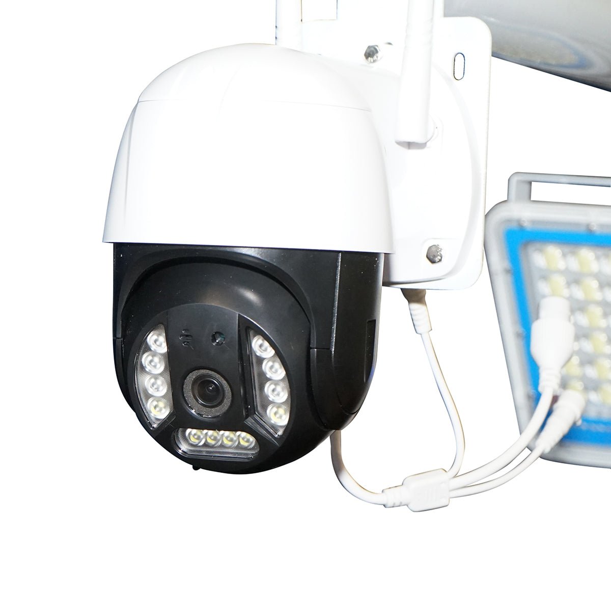 200 W-os LED-lámpa 50 W-os napelemmel és WIFI megfigyelő kamerával Breckner Germany