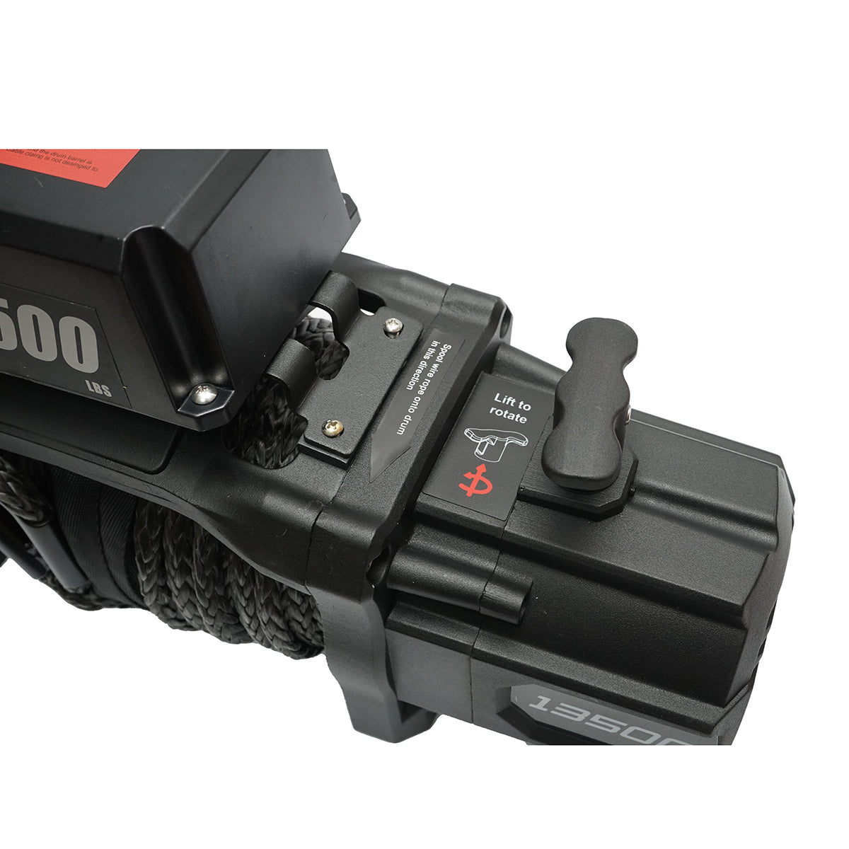 Elektromos csörlő távirányítóval 12V, 6.1T (13500lbs) 6.5CP, szintetikus kábel 9x24m, mágnesszelep 400A Breckner Germany