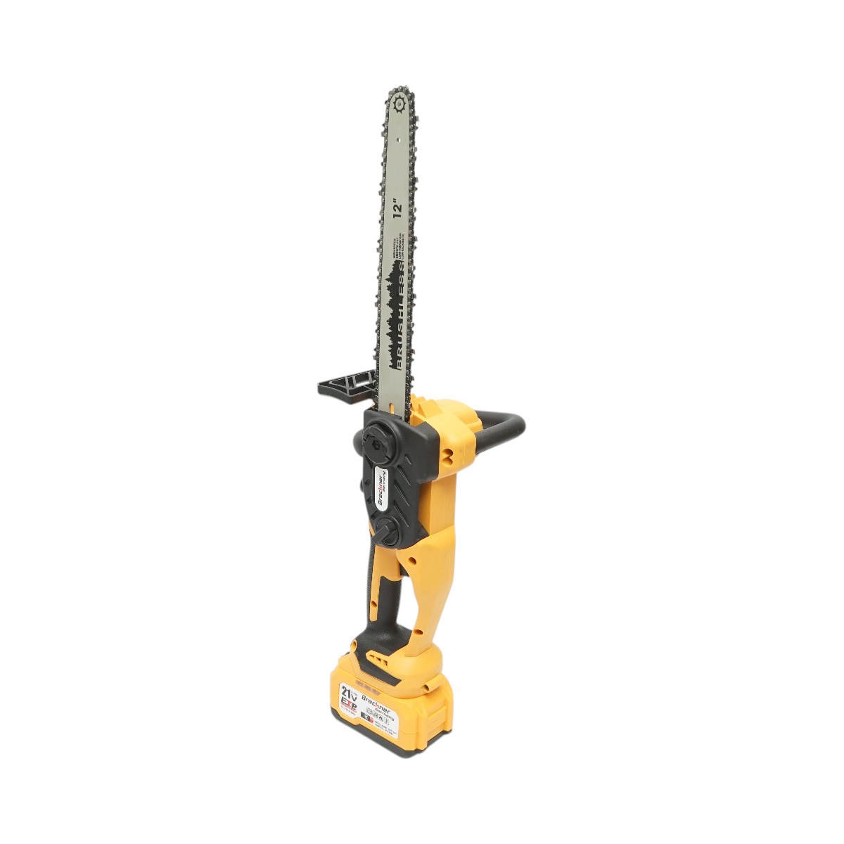 Professzionális elektromos láncfűrész 1060W 2 darab 21V, 6Ah Li-ion akkumulátorral, brushless motor, 12 inch (300mm) lánc Breckner Germany