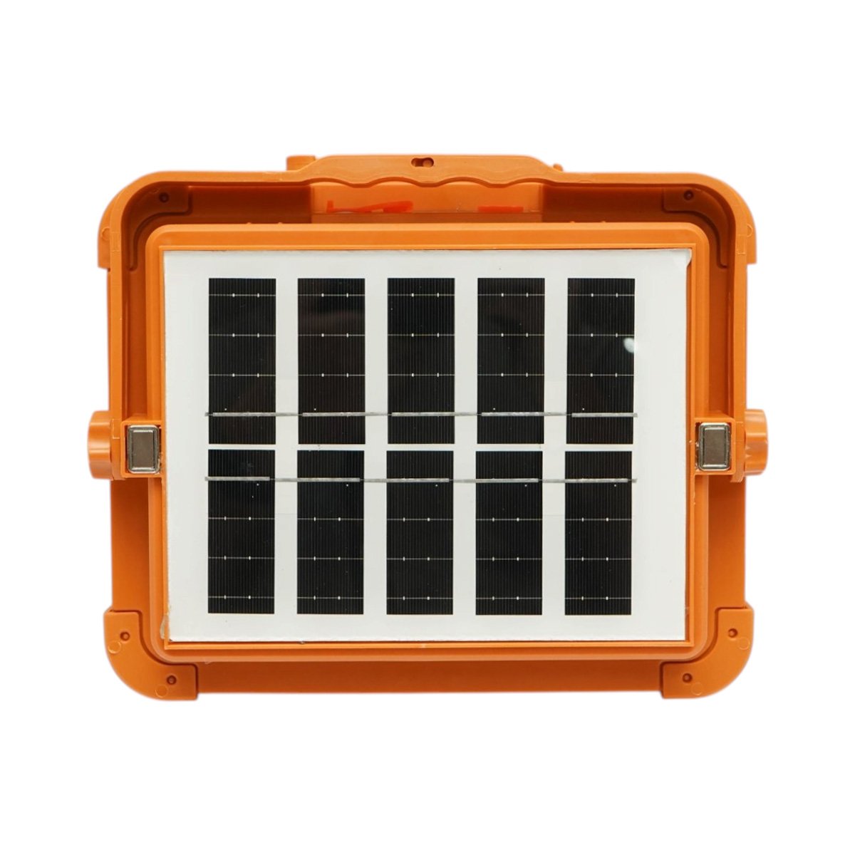 Hordozható LED reflektor 500W napelemes panellel 3W, 12000mAh akkumulátor, 6 világítási mód, mágnes, karabiner, USB Power Bank Breckner Germany