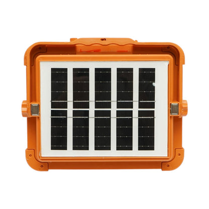 Hordozható LED reflektor 500W napelemes panellel 3W, 12000mAh akkumulátor, 6 világítási mód, mágnes, karabiner, USB Power Bank Breckner Germany