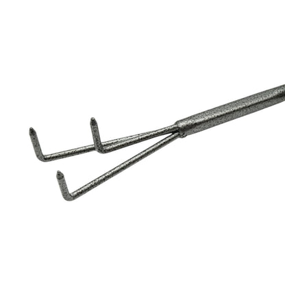 3 karommal rendelkező kertészeti kultivátor, kaparó, rozsdamentes acélból 65x370mm, ergonomikus PP nyél Crownman
