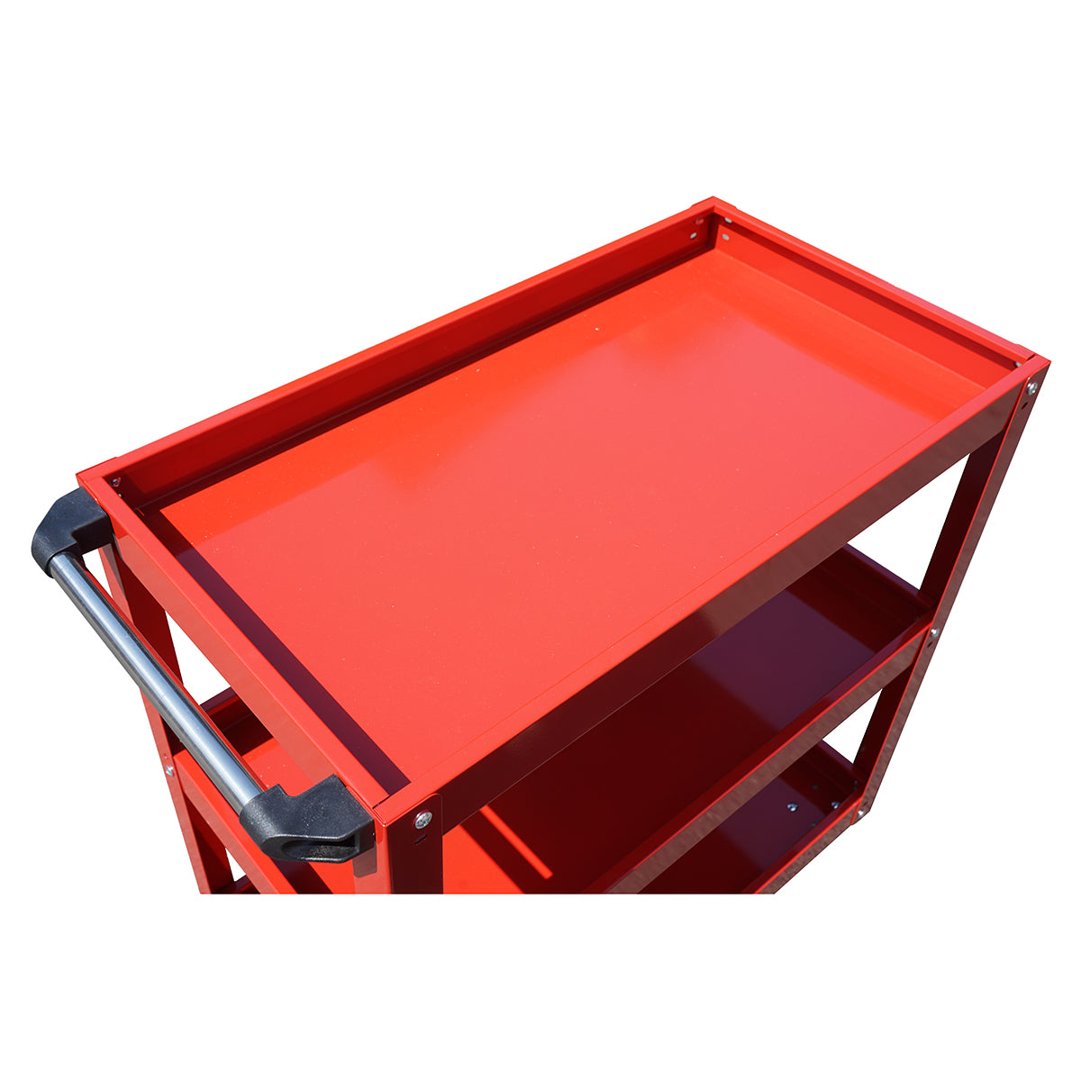 Kerekes fém szerszámos kocsi 3 polccal 760x710x355mm