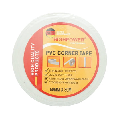 Sarokvédő szalag gipszkartónhoz 50mm x 30m PVC perforált öntapadós HighPower