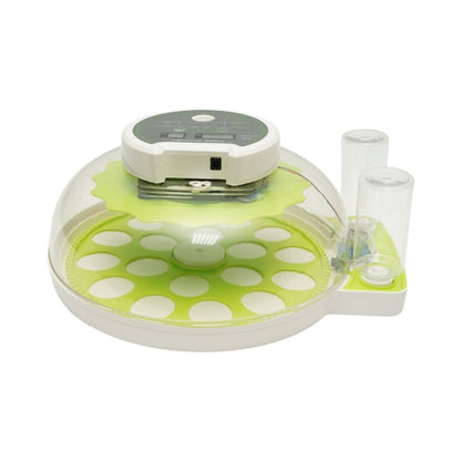 Automata tojásinkubátor, keltető gép 18 tojáshoz 60W, 12V-220V, automata fordítás, LED ovoszkóp, hőmérséklet-szabályozás, páratartalom, digitális kijelző, riasztás