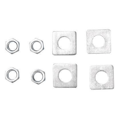 5m-es acél világítóoszlop vízszintes karral és beton rögzítő karimával