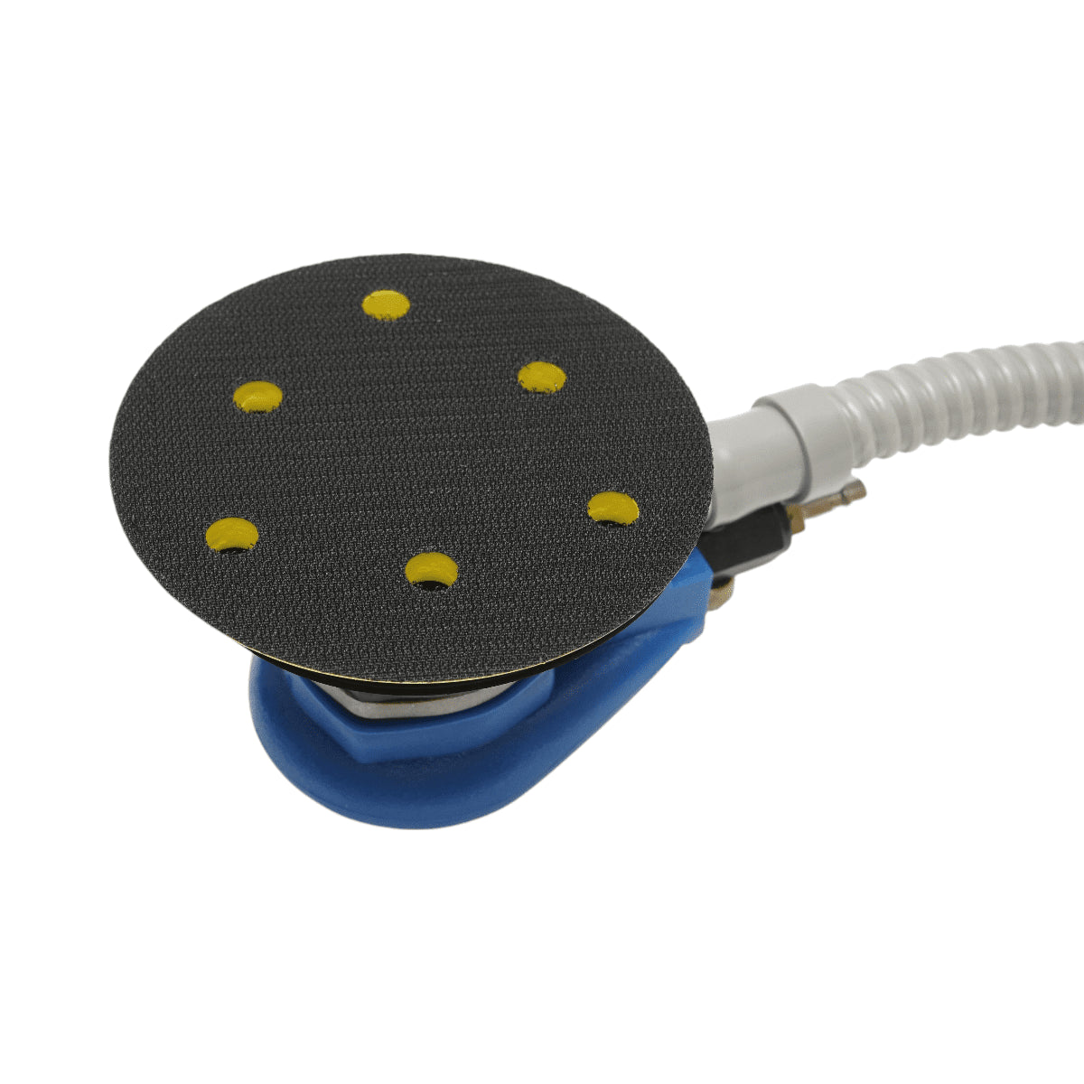 Pneumatikus orbitális csiszológép 125mm szívórendszerrel, fordulatszám 10000 rpm, körpálya 2.5mm, max. nyomás 8 bar