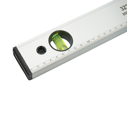 Mágneses alumínium vízmérték 800mm, 3 vízmérték, 0-80cm-es vonalzó Crownman