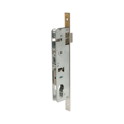 Beépített ajtózár nyelvvel 43x174mm, előlap 16x240mm, szatén nikkel, csavarok mellékelve