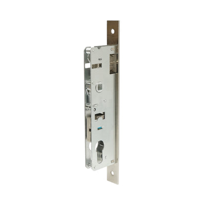 Beépített ajtózár nyelvvel 48x174mm, előlap 23x240mm, szatén nikkel, csavarok mellékelve