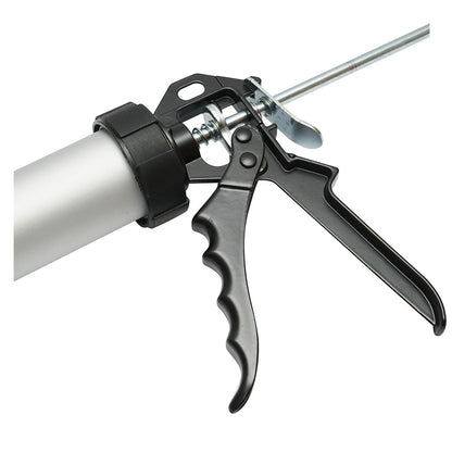 Professzionális alumínium 380mm szilikon pisztoly szalámi szilikonhoz 600ml Crownman