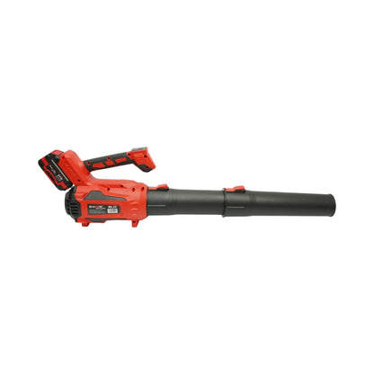 Lombfúvó, kerti légfúvó, 2db 21V, 4Ah Li-ion akkumulátorral, Brushless, légáramlás 4.5 m3/min, 5 fokozatú fordulatszám 0-23000, Turbo Breckner Germany