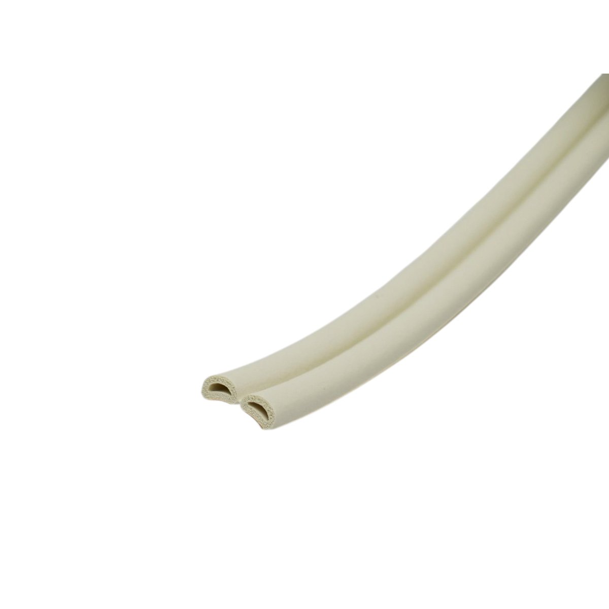 Ajtó- és ablaktömítés fehér öntapadó 10m, D profil 3-7mm, EPDM HighPower