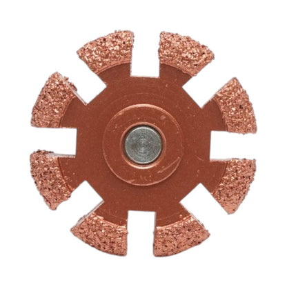 Csiszolókorong gumiabrazív 50x10mm, K36 szemcseméret, hatszögletű szár 3/8 inch