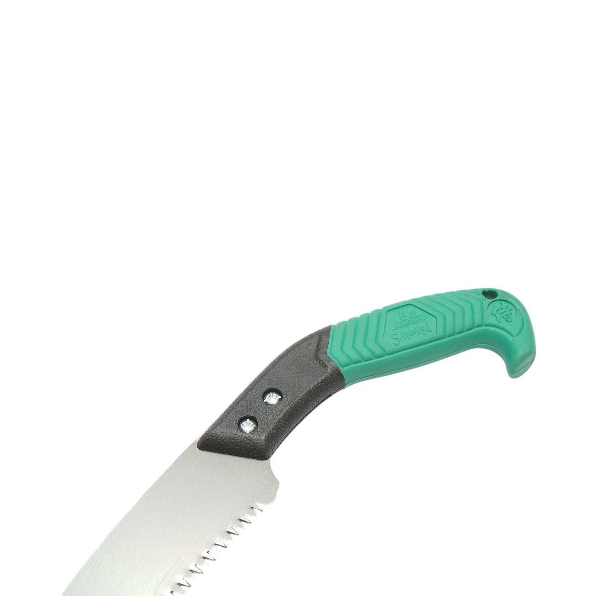 Kerti kézifűrész 350mm, védőburkolat, hajlított acél penge, TPR markolat