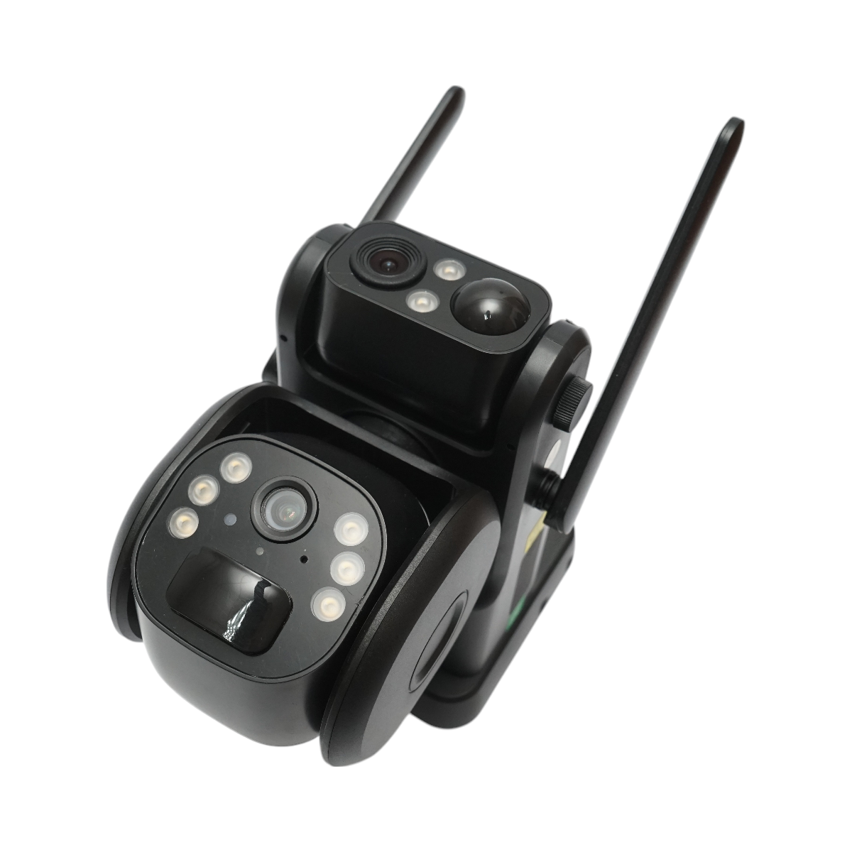 6MP kétlencsés megfigyelő kamera, 4G, WIFI 2,4 GHz, napelemmel, 9000 mAh akkumulátorral, PTZ vezérléssel, mozgásérzékelővel, emberi PIR érzékelővel, éjjellátó és Ubox alkalmazással.