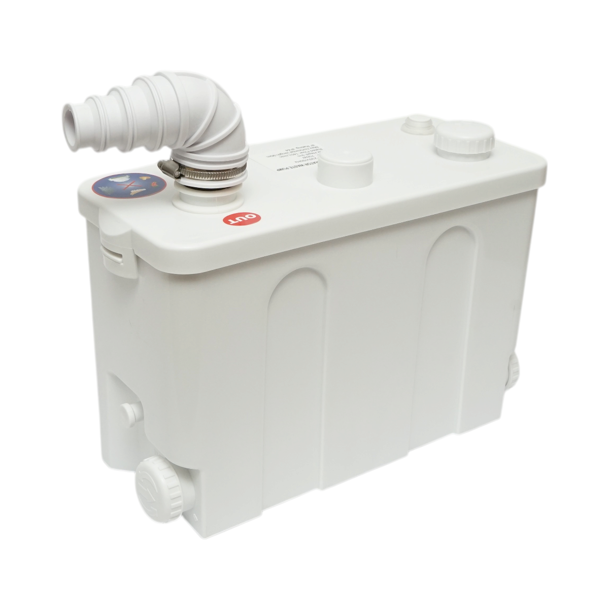 Pompa macerator szennyvíz 700W, 220V, teljesítmény 8400 L/h, emelési magasság 9m, vízszintes 90m IP44