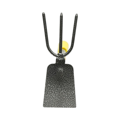 Crownman kétélű kerti kaparó rozsdamentes acélból 180x300mm, ergonomikus PP nyéllel