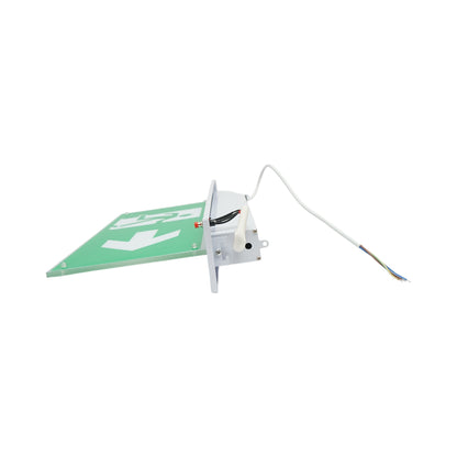EXIT LED vészjelzés lámpa 220V, 3W, Li-ion 1800mAh akkumulátor, beépített szerelés, 3 órás üzemidő IP20