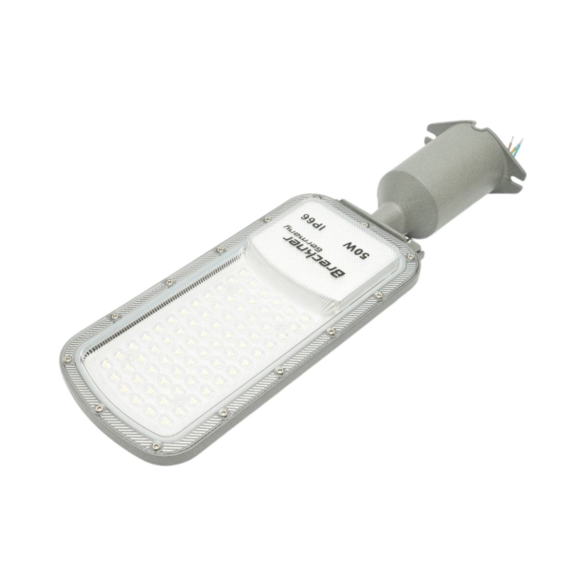 LED közúti világítólámpa 50W, 100-265V, 6500K, 5500lm oszlopra szerelhető 410x125x25mm IP66 Breckner Germany