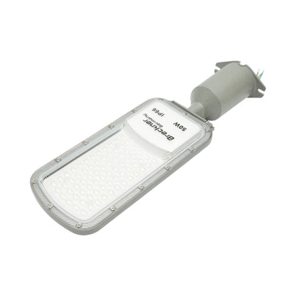 LED közúti világítólámpa 50W, 100-265V, 6500K, 5500lm oszlopra szerelhető 410x125x25mm IP66 Breckner Germany